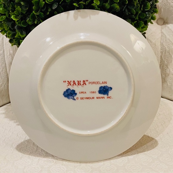 O25-SIX Vintage Seymour Mann Chinoiserie Salad/Accent Plate - Picture 6 of 11